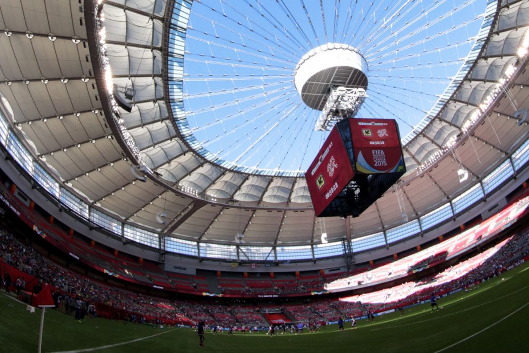 BC Place from inside; Photo by ©Sam Maruyama